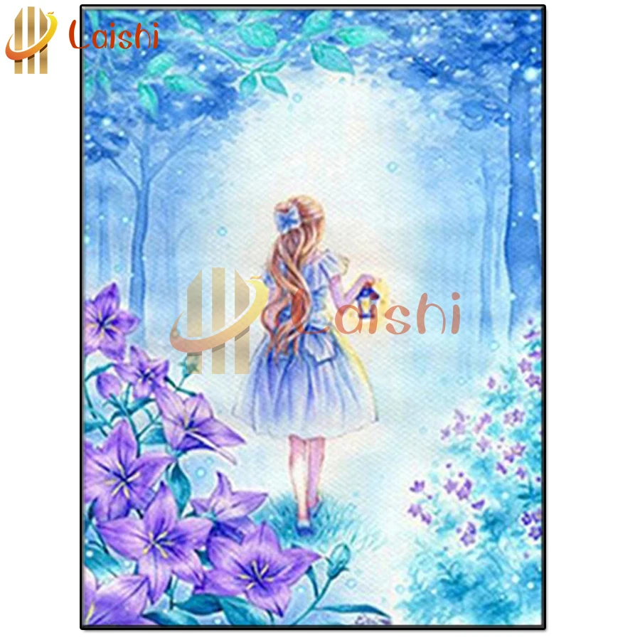 

DIY diamond painting Beautiful cartoon landscape full mosaic diamond embroidery square / round 5D handmade gift home decoration