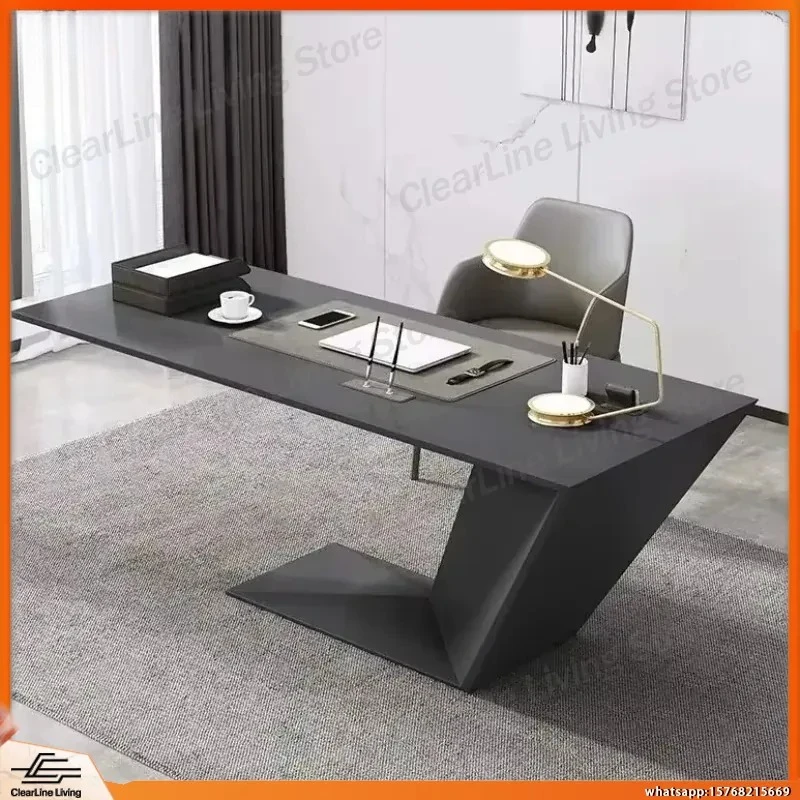

White Wooden Standing Desk Adjustable Height Computer Desk for Home Office Study Writing Executive Workstation Minimalist