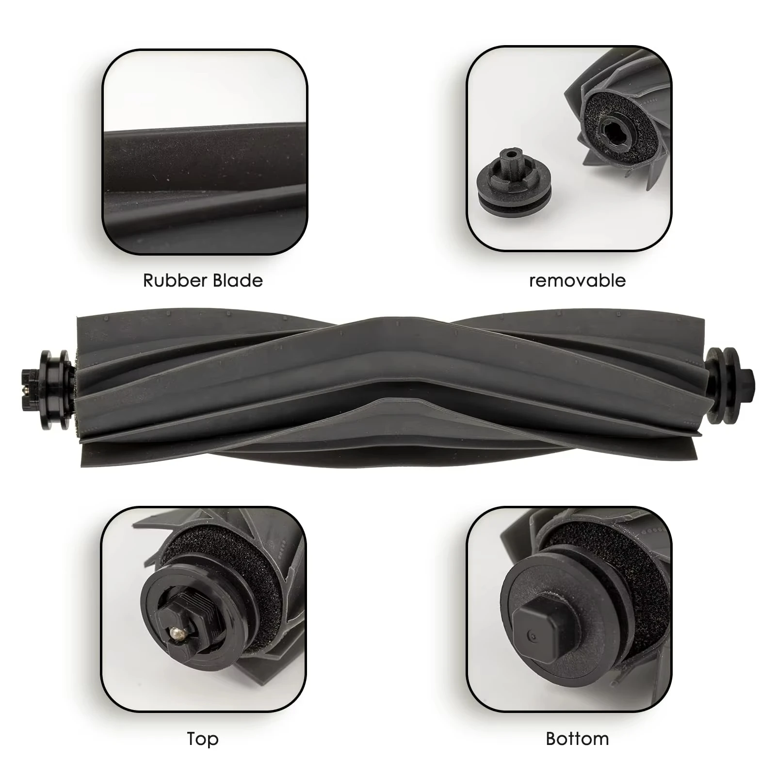 Main Brush For Xiaomi Robot Vacuum X20 + / X20 Plus For Dreame X30 Ultra/ X40 Ultra/ L10s Ultra/ L20 Ultra/ L10s Pro Ultra Parts - Image 2