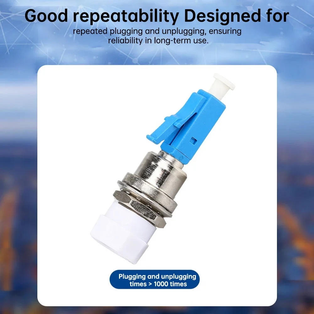 ZoeRax LC/UPC male to FC/UPC Female Adapter Simplex Hybrid Optical Fiber Connector for Visual Fault Optical Locator Jumper