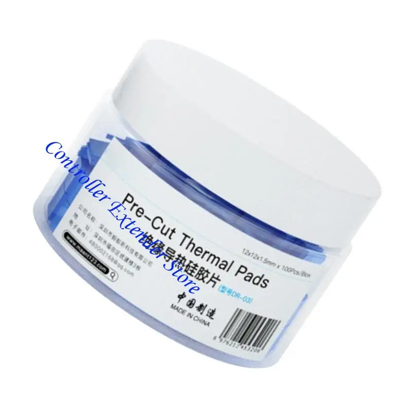 N84b 100pcs وسادة حرارية وسادة حرارية موصلة للسيليكون للسيليكون للوسادة الحرارية للسيليكون الحرارية للوحدة المعالجة المركزية