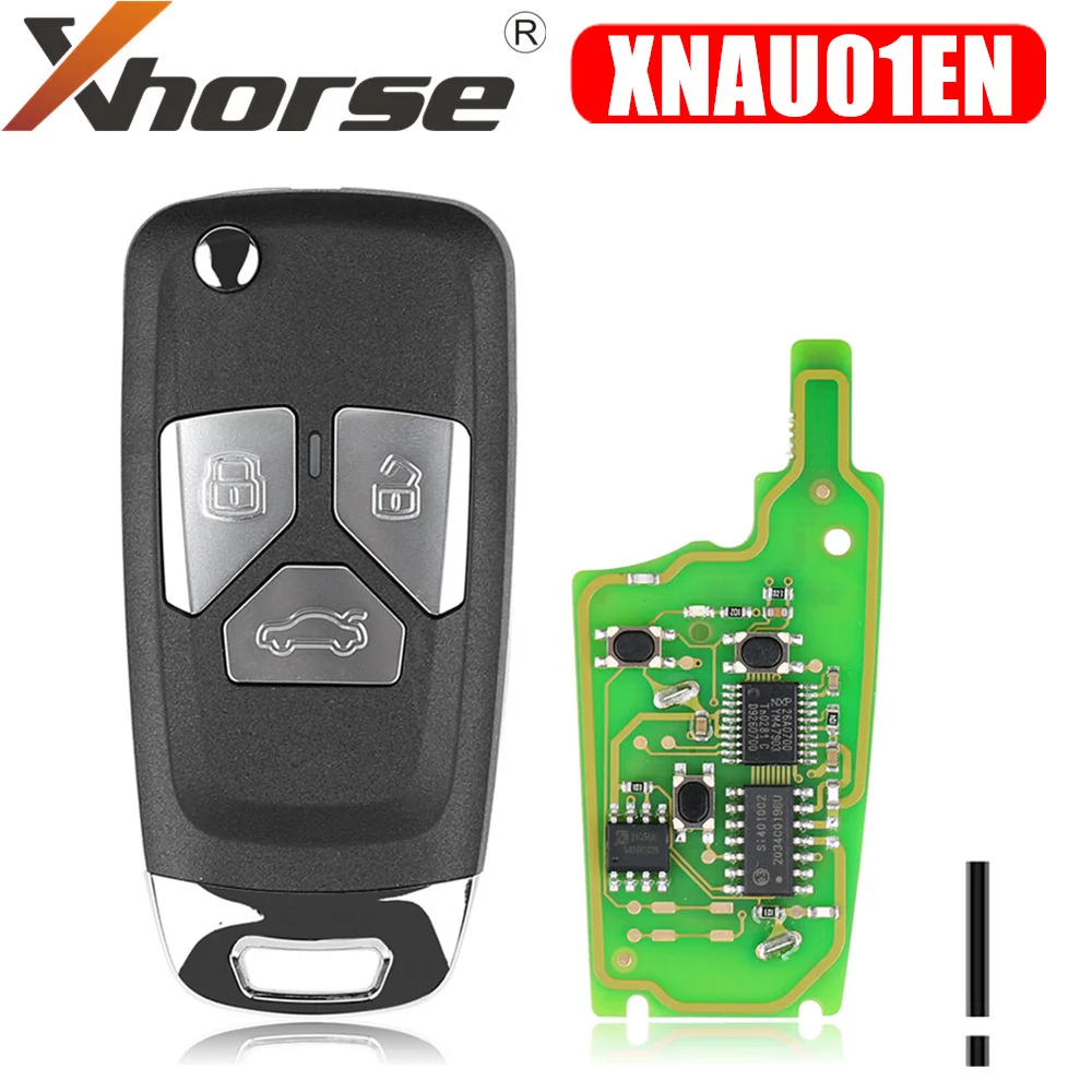 

Xhorse XNAU01EN Wireless Universal Flip Remote Key for Audi Style With 3 Button