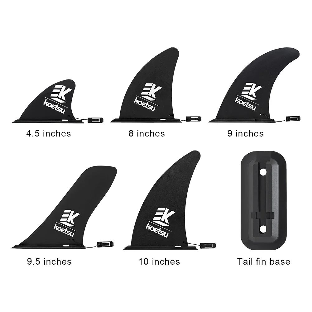 KOETSU Surfboard Fin Quick Release Paddle Board Fin Detachable Surfboard Tail Fin Stand Up Board Fin for Long Board Surfboard view 2