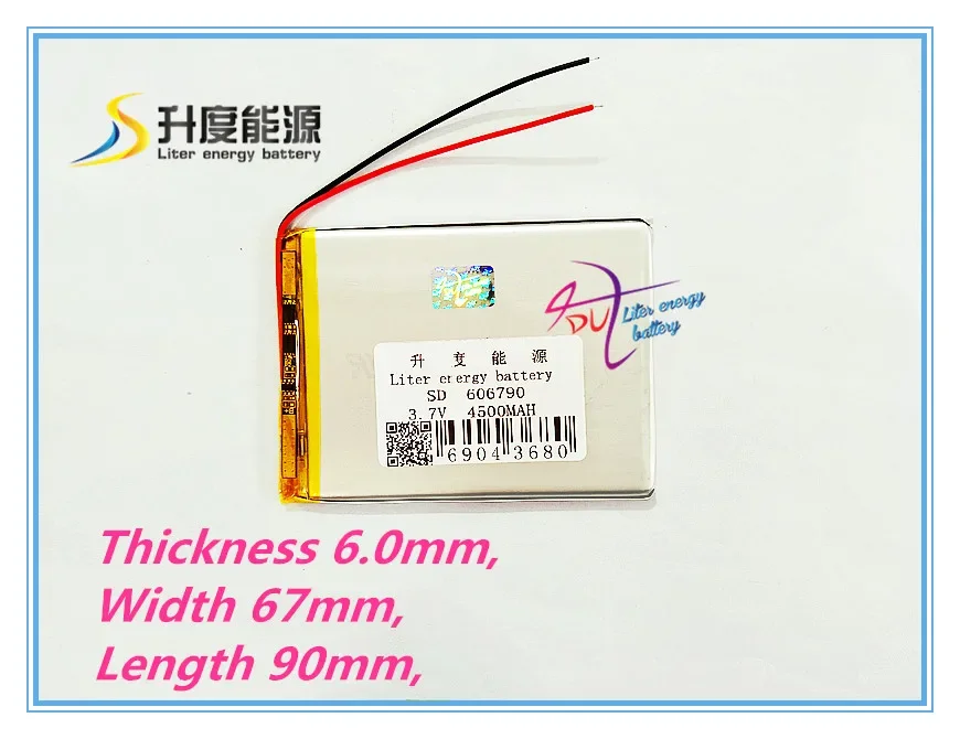 606790 3.7V 4500mah 606590 Lithium polymer Battery For Tablet PCs Digital Products Rechargeable batteries