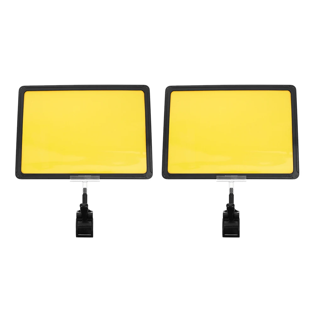 

A4 Clip 2Pcs Double Sided Price Tag Holder ABS Material Adjustable Retail Shop Supermarket Display Sign