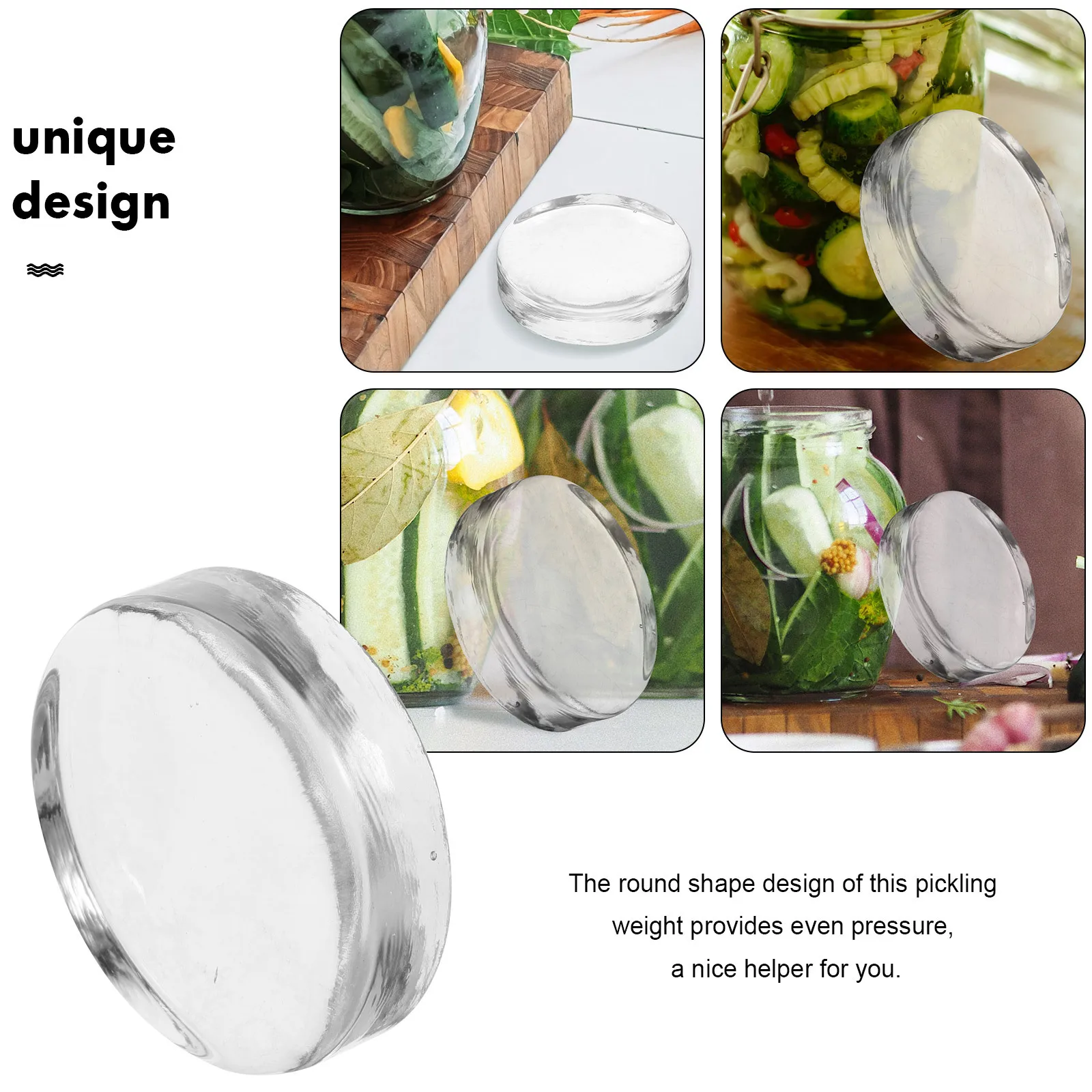 

Pickling Weight For Jar Glass Fermentation Weights Heavy Stone For Mason Jars Sauerkraut Lid Kitchen Supplies Brew