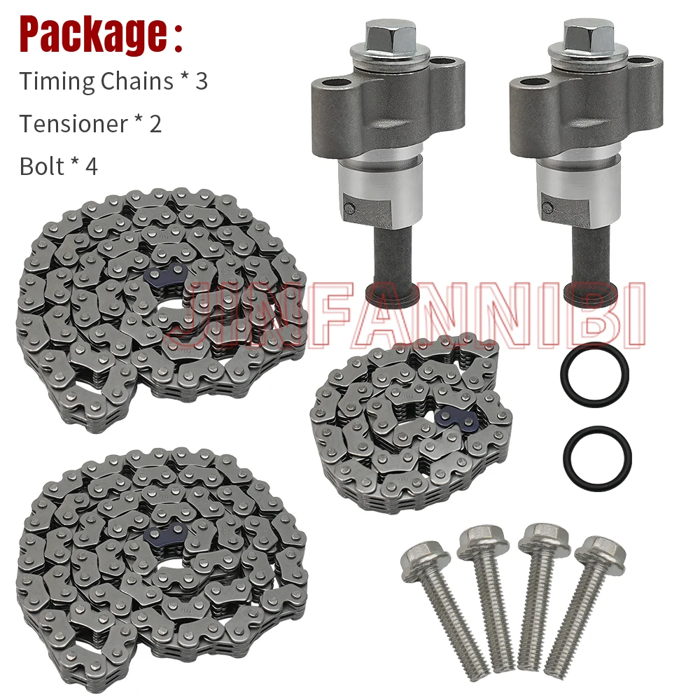 

Cam Timing Chains & Camshaft Tensioner Kit for Kawasaki Teryx 800 KRF800 2014-2020 2021 2022 2023