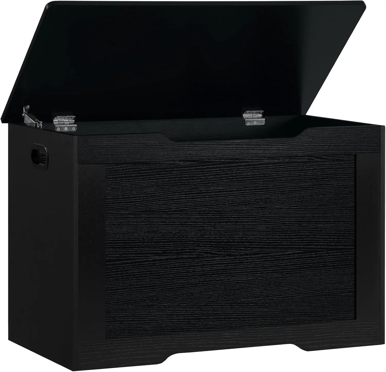 

29.5” Storage Chest, Toy Box With Safety Hinge & Gel Bumpers, Toy Chest, Lift Top Storage Trunk, Supports 220 Lb, For Living