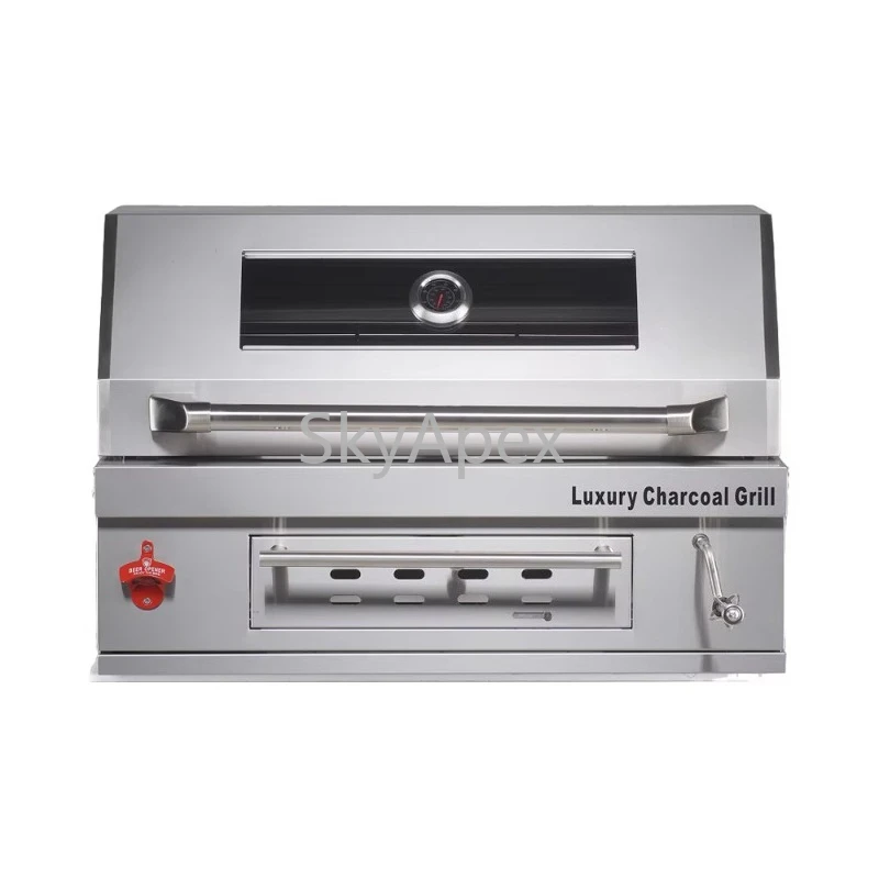 New Arrival BBO Professional Luxurious Premium Stainless Steel Built-In BBQ Charcoal  Grill  Modern  Outdoor  Party  Model  Sink