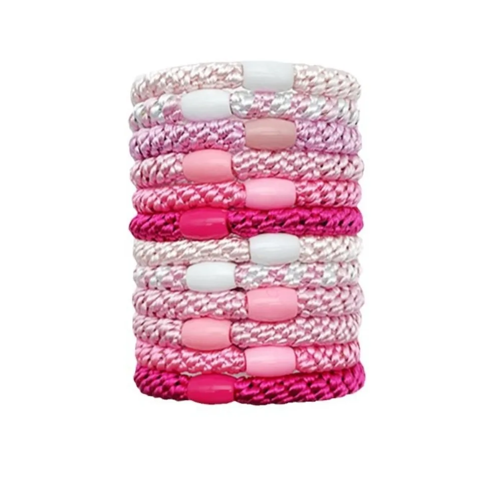 

12pcs/set Simple Colorful Hair Rope Set High Quality Hair Ties Ponytail Holders Hair Accessories Nylon Elastic Rubber Band Daily