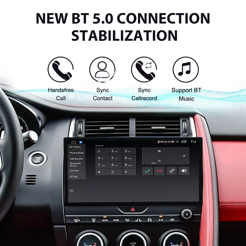 11.6 inch Android Automotive Multimedia For Jaguar E-PACE 2016-2019 Wireless Carplay Bluetooth Radio LHD RHD GPS Navigation - view 5