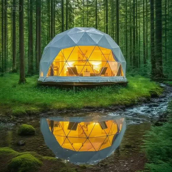 

Factory Wholesale High Quality Geodesic Round Dome Tent for Trade Show Glamping Outdoor Tent