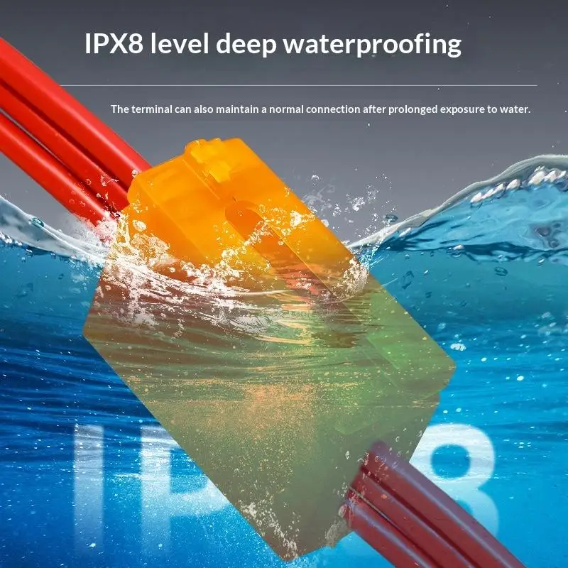 1 Set Waterproof CNP106 IPX8 Mini Gel Wire Connector Junction Box Outdoor Easy Universal Wiring Rainproof Terminal Blocks