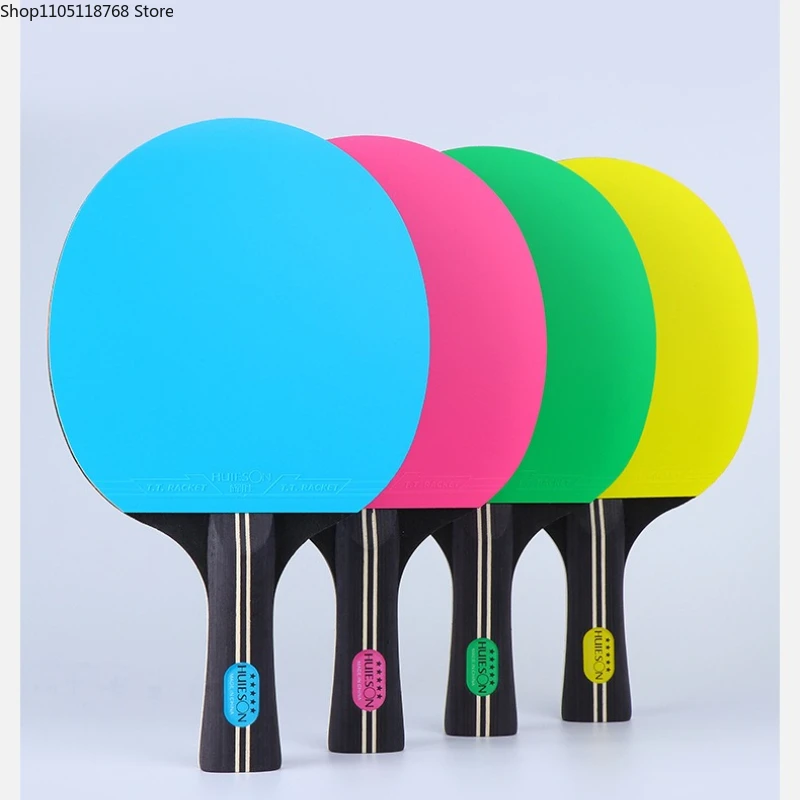 Table Tennis Racket Single Paddle with Original Case, Double-Sided Inverted Rubber for Beginners