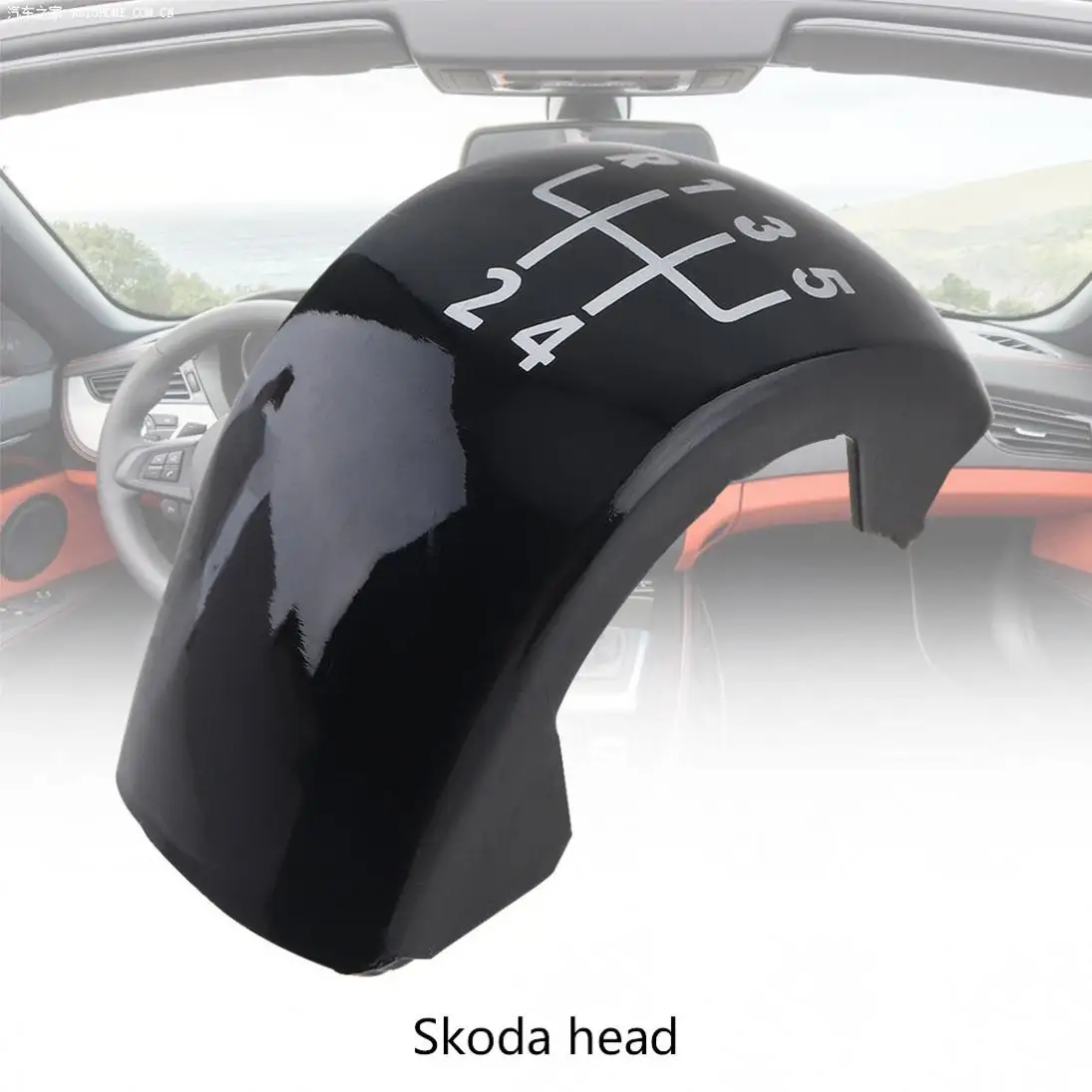 5 Speed Manual Styling ABS Car Gear Shifter Shift Lever Knob Stick Handball Head Cover for Octavia MK2 1Z0798001