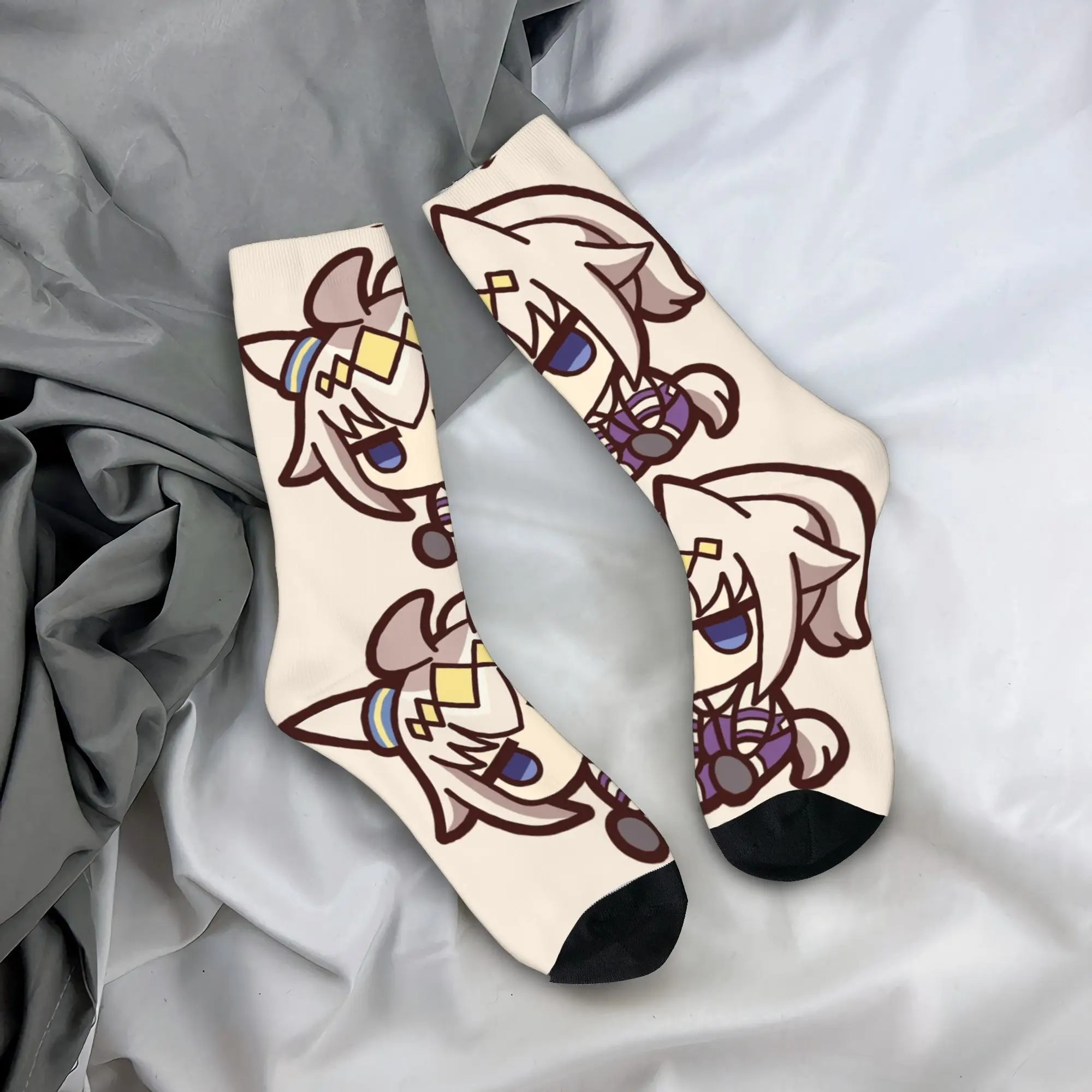 

Носки Uma Musume, чулки с узором, нескользящие носки для взрослых и мужчин, мягкие зимние спортивные носки для бега в стиле Харадзюку