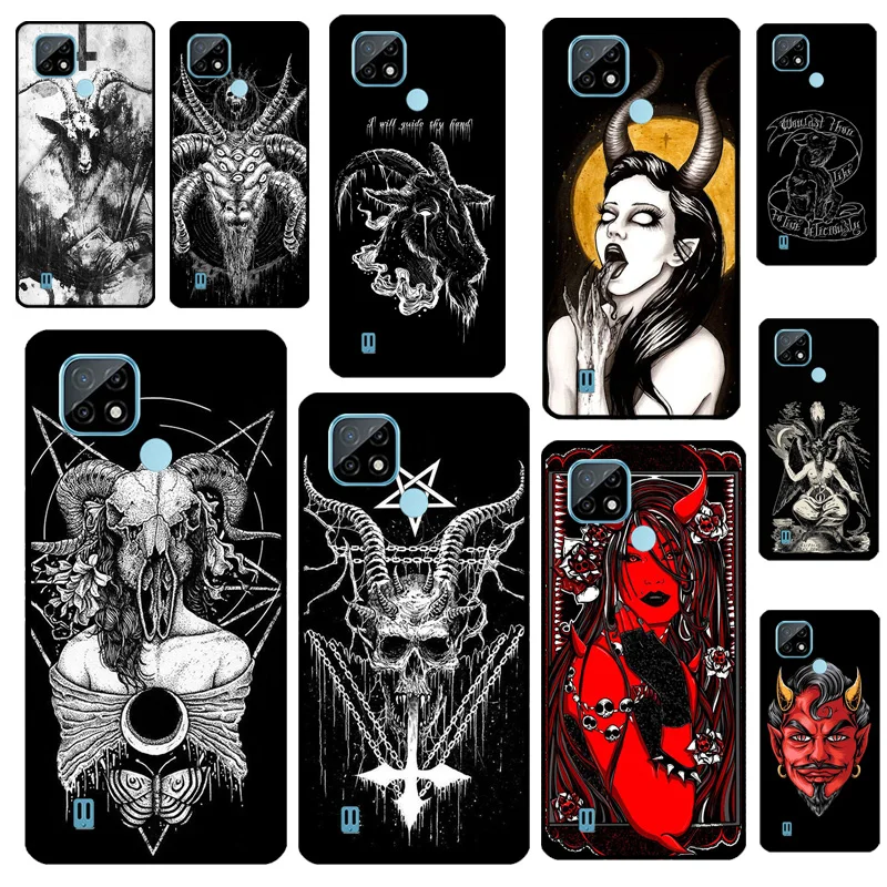 

Чехол Devil Satan для Realme 14 11 10 12 13 Pro Plus GT 7 6 5 Pro GT 6T C67 C61 C53 C51 C21Y C25S C75 C55