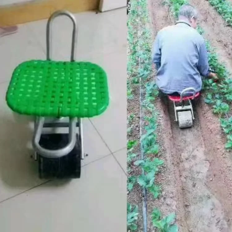 

360° Rotating Rolling Farm Seat Adjustable Harvesting Stool for Greenhouse & Garden Work (2-Wheel & 4-Wheel Options)