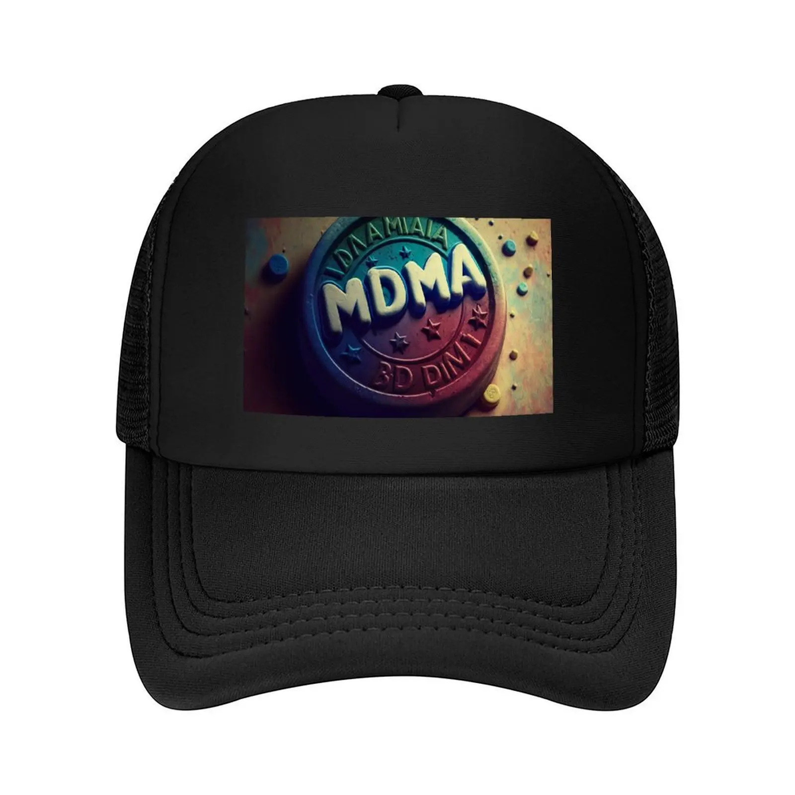 

MDMA Digital Art Baseball Cap party Hat luxury woman cap Designer Hat Sunscreen For Man Women's