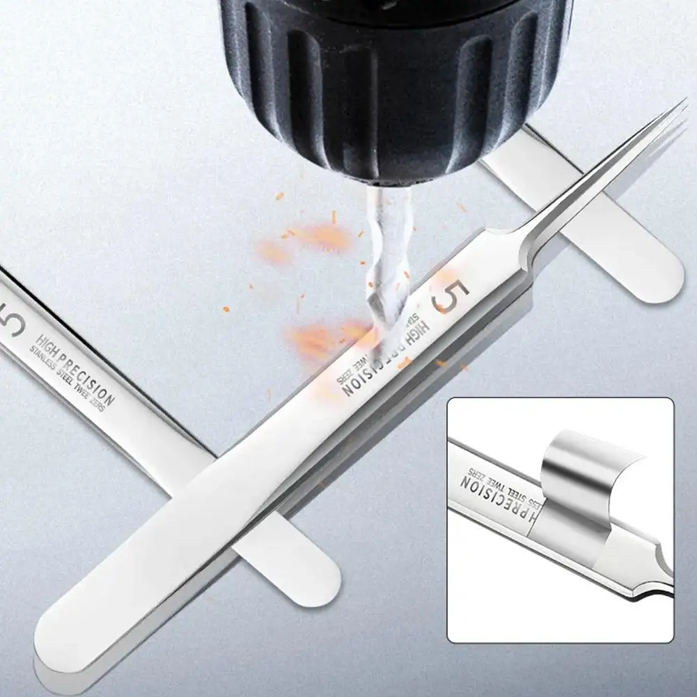 3Pcs Blackhead Removal Tweezers Stainless Steel Tools - Effective Comedones Extractor Whiteheads Removal Deep Cleansing Tools