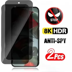 2PCS Privacy Screen Protectors for Pixel 9 Pro XL 5G for Anti-Spy Tempered Glass for Google Pixel 9 8 Pro 9 8a 7a Anti-Scratch