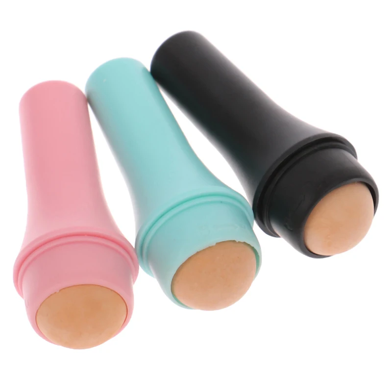 Hot  Facial Oil Absorbent Roller Natural Volcanic Stone Roller T-zone Oil Control Remove Fat Face Care Reusable Skin Care Tool