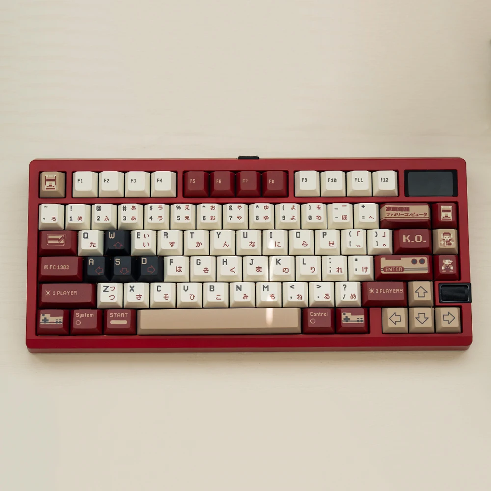 

Original keycap FC red and white machine PBT five-sided sublimation 1.7mm thickened customized mechanical keyboard game