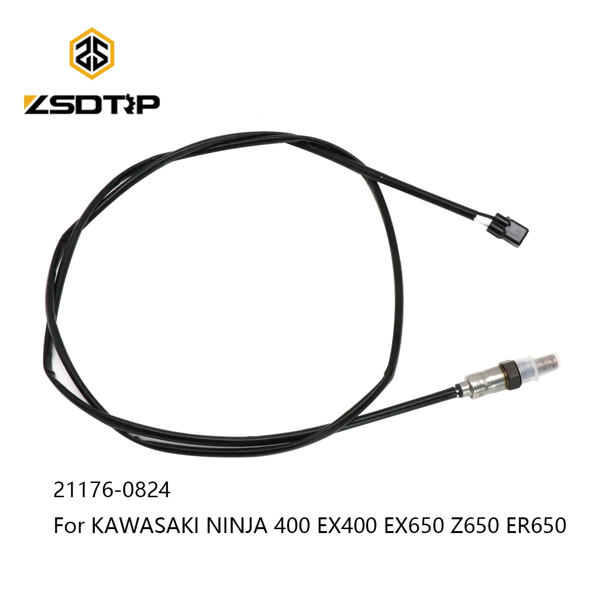 

ZSDTRP Oxygen Sensor 21176-0824 Exhaust System Oxygen Sensor For KAWASAK NINJA 650 EX650KHF EX650 Z650 ER650GJF HJF GKF HKF