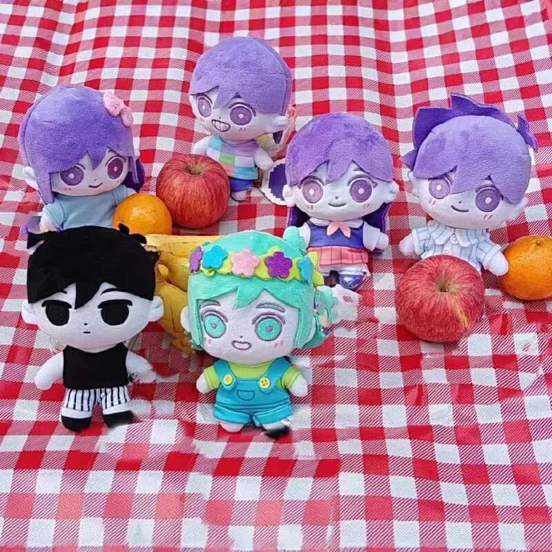 Muñeco de algodón OMORI, juguete de peluche de albahaca, lindo Anime Chibi, figura de peluche, regalo de cumpleaños coleccionable suave para fanáticos