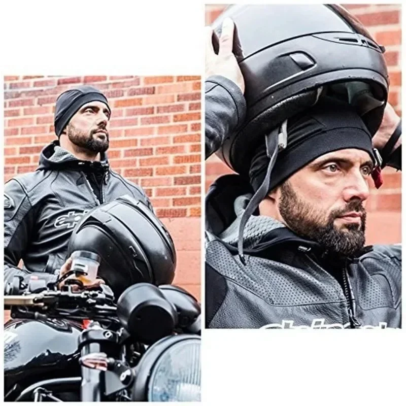 Riding Fast Drying Small Cloth Cap Motorcycle Helmet Liner Outdoor Sports Breathable Protective Cap Universal Helmet Accessories