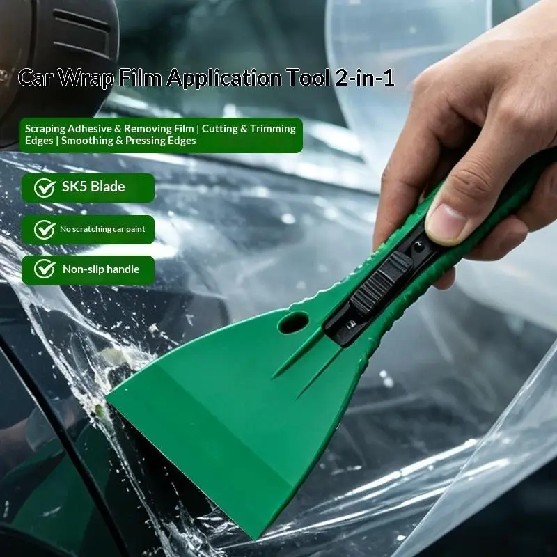 ABS Plastic Scraper For Stains Scraper Car Film Remover Multi-Function Scraper Blade Extension Length Adjustable