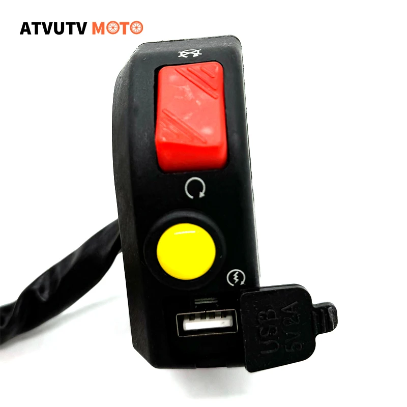 Motorcycle Switches With USB Charge 7/8\