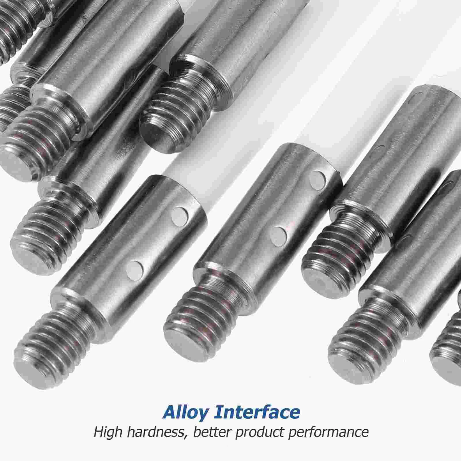 18 Pcs Pipe Cleaning Brush Rods + Two Heads One Hexagonal Chimney Sweep Duct Dryer Tube Lab Nylon Inner For Drill