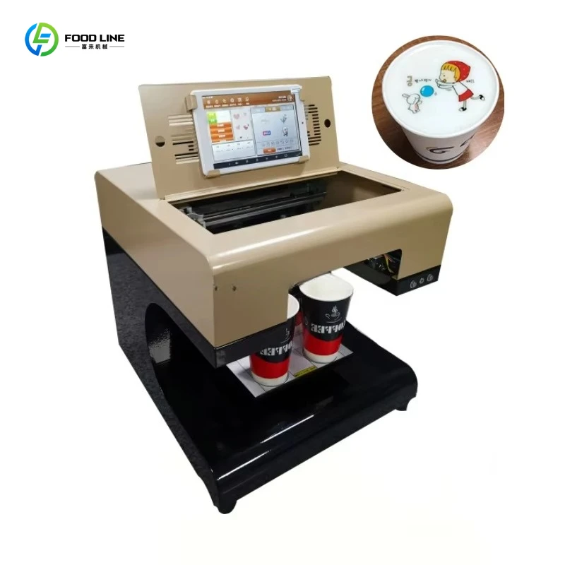 Customized High Quality 3D Coffee Printer 4 Cup Coffee Printer Edible Ink Food Printer