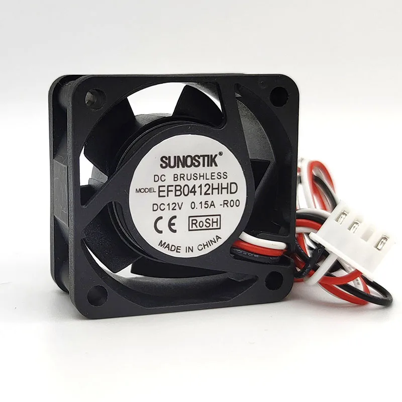 EFB0412HHD R00 Ventola di raffreddamento per server CC 12 V 0,15 A 40 x 40 x 20 mm a 3 fili