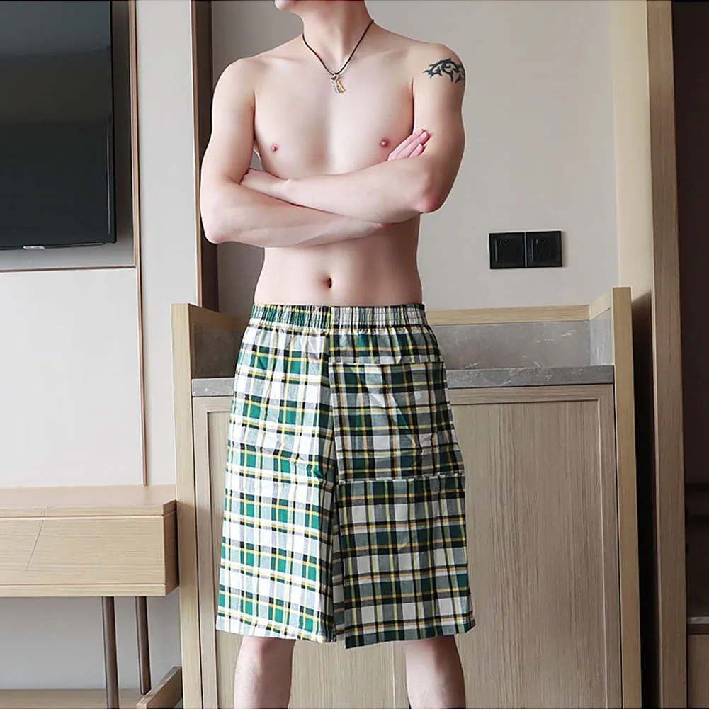 Mutande in cotone Boxer da uomo Sleep Time Lingerie da uomo alla moda Tessuto leggero Nuovissima condizione