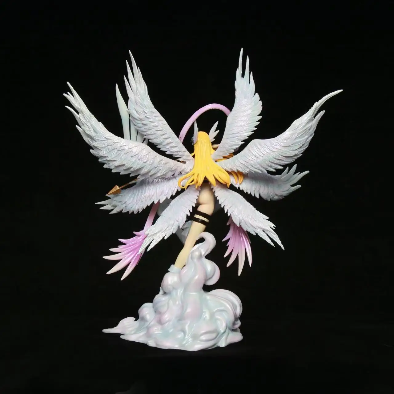 Digital Monster Anime Themed Archery Statue Goddess Beast Moon Temple Altar Decorations Collectible Figurines Anime Characters