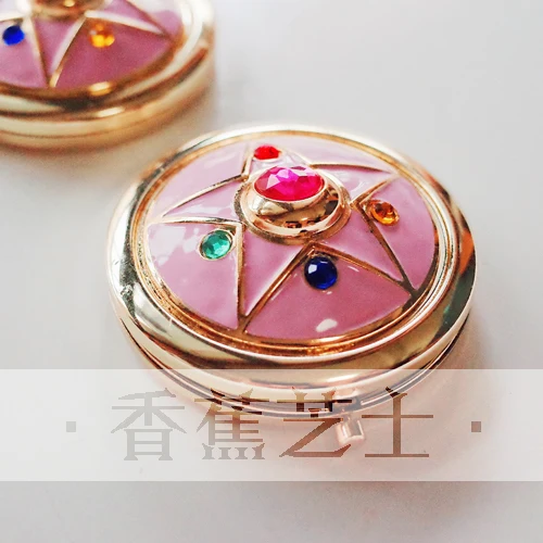 

Anime Mirror Sailor Tsukino Usagi Moonlight Memory Series Crystal Star Case Cosmetic Make Up Travel Portable Folding Mirror