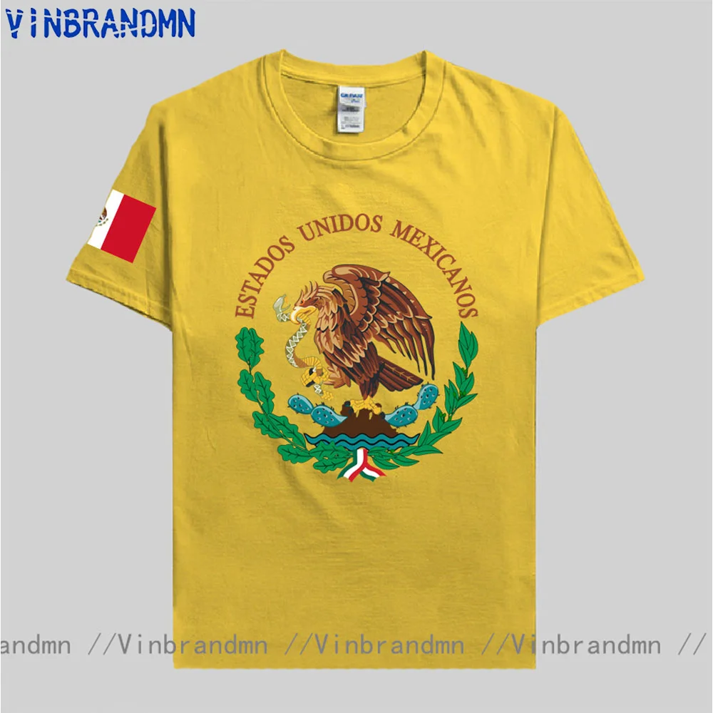 Mexico Flag Seal T-shirt Mexican Coat of Arms T Shirt Men Estados Unidos Mexicanos Clothes Custom Birthday Boyfriend Gift Tshirt