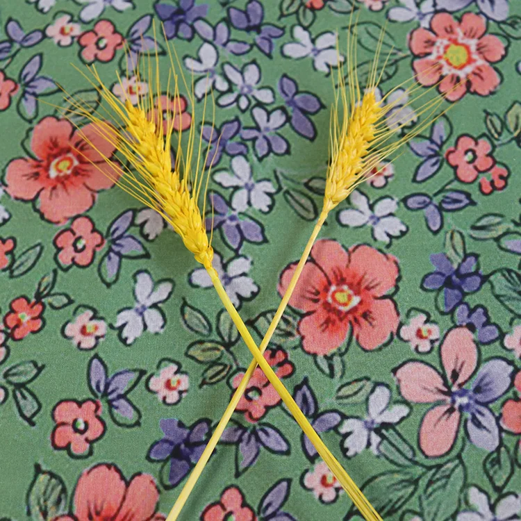 Small yellow Floral 100% Cotton 80S Like Liberty Fabric Digital Printing For Sewing Cloth Dresses Skirt Kids Designer Poplin