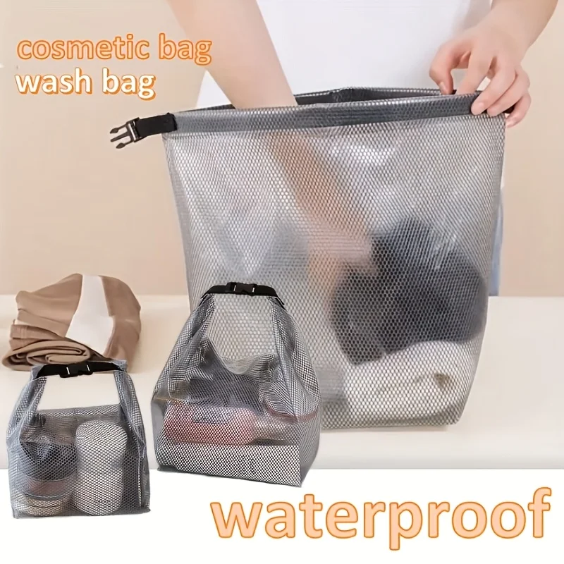 2-in-1 Dry Wet Separation Bag Set,Large&Small Sports Storage Bag with Pressure Closure,Waterproof Gym Swim Bag for Travel, Beach