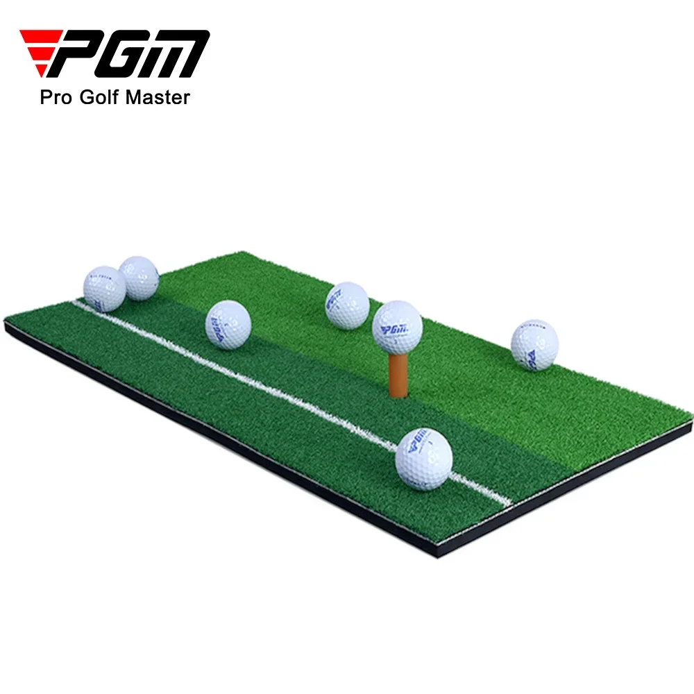 PGM Golf Mat with Rubber Tee Holder Realistic Grass Putting Mats Outdoor Sports Golf Training Turf Mat Indoor Office DJD003-9