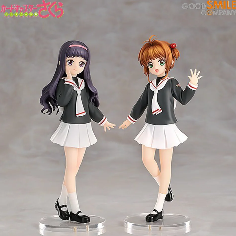 Anime Card Captor SAKURA Action-figuren Sakura Tomoyo Modelle PVC Abbildung Modell Auto Kuchen Dekorationen Zauberstab Mädchen Spielzeug Geschenke