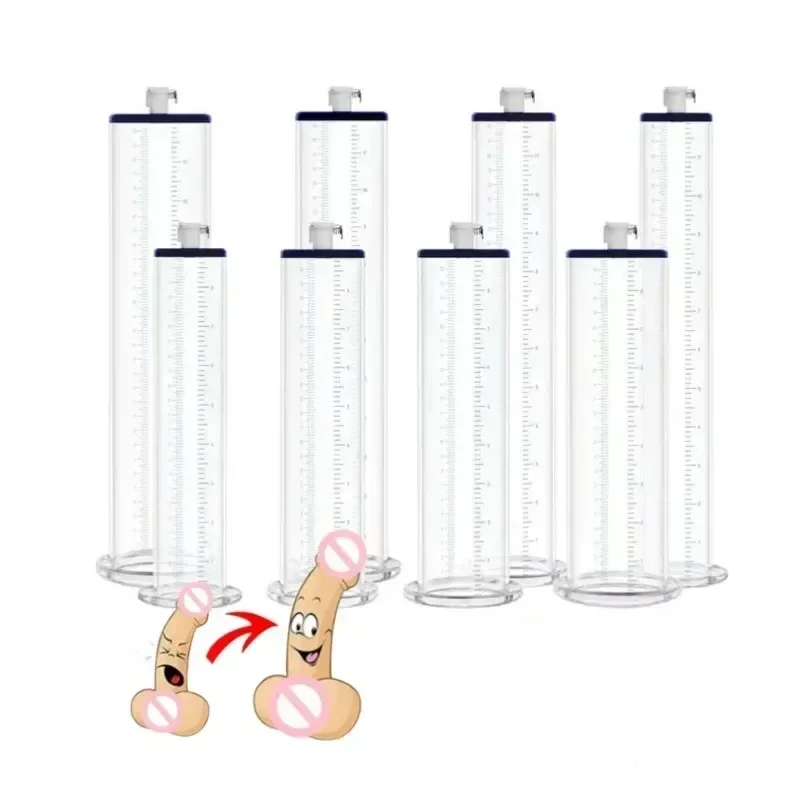 20/30cm Acrylic Cylinder Penis Pump Accessories Vacuum Penis Enlarger Sex Toys For Man Penis Enlargement Penile Trainer Adult 18