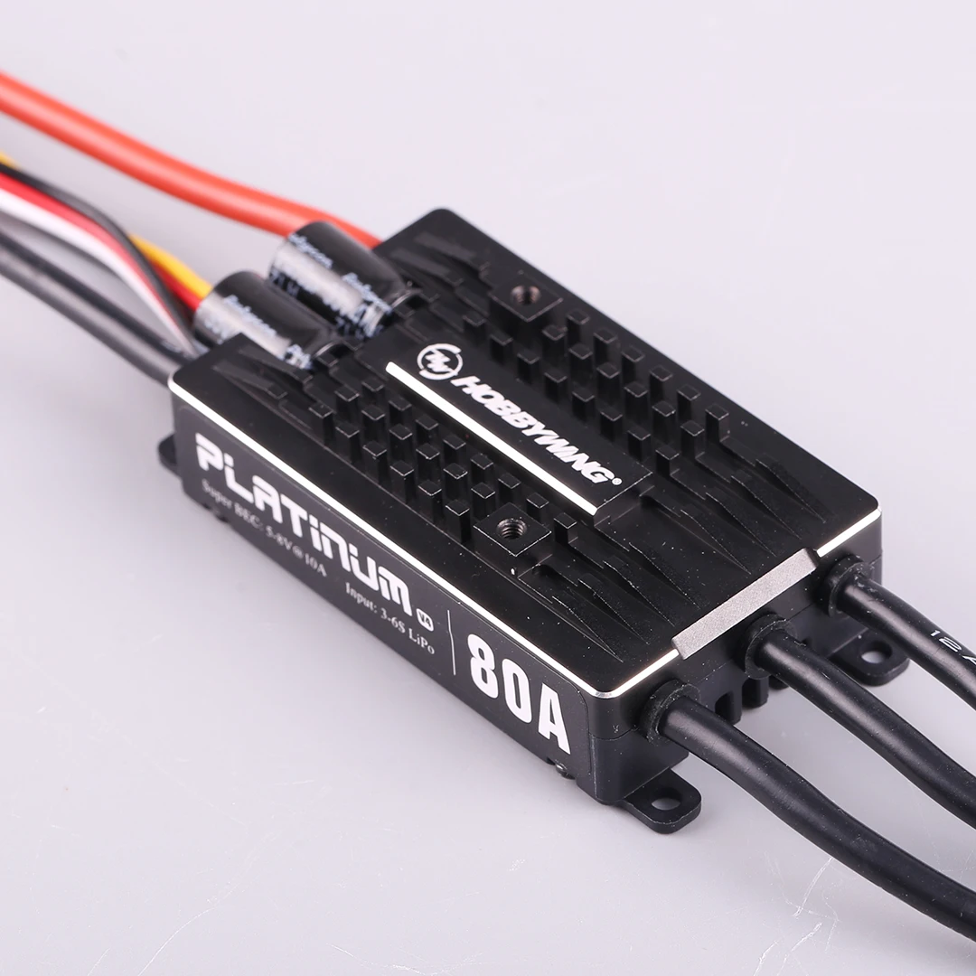 1pc original hobby wing platinum pro v4 80a 3-6s lipo bec leere form bürstenlose esc für rc drone flugzeug hubschrauber