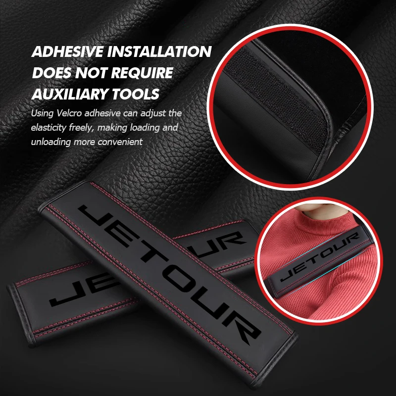 Car Seat Belt Shoulder Protector Cover Safety Belt Protective Pad For Jetour X70 X70SM X90 X95 DASHING i-DM T2 T3 Traveler‌ C-DM