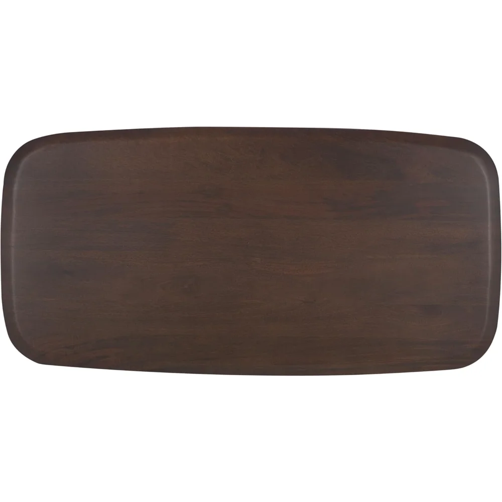 Couture Collection Cassiette Walnut Solid Wood Coffee Table