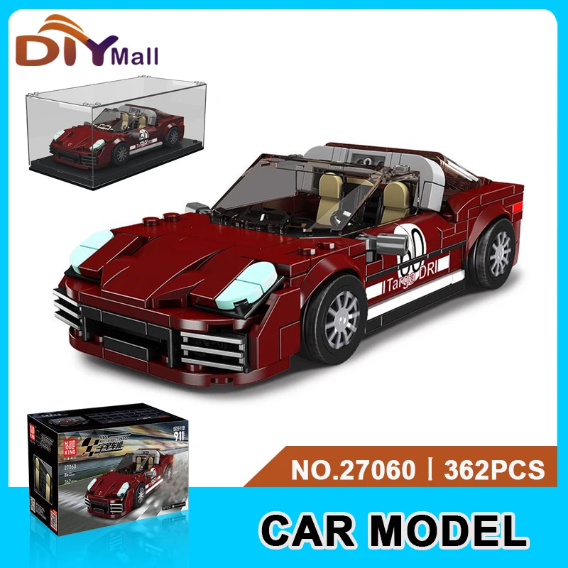 

MOULD KING 27060 Racing Car Building Kit Sport Speed Model with Display Box DIY Assembly Bricks Christmas Gift for Kids Adults