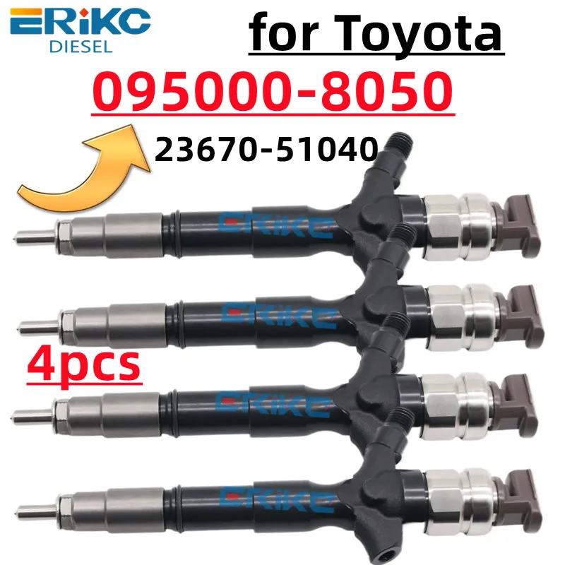 095000-8050 0950008050 Diesel Fuel Injector 23670-51040 for TOYOTA LAND CRUISER 1VD-FTV