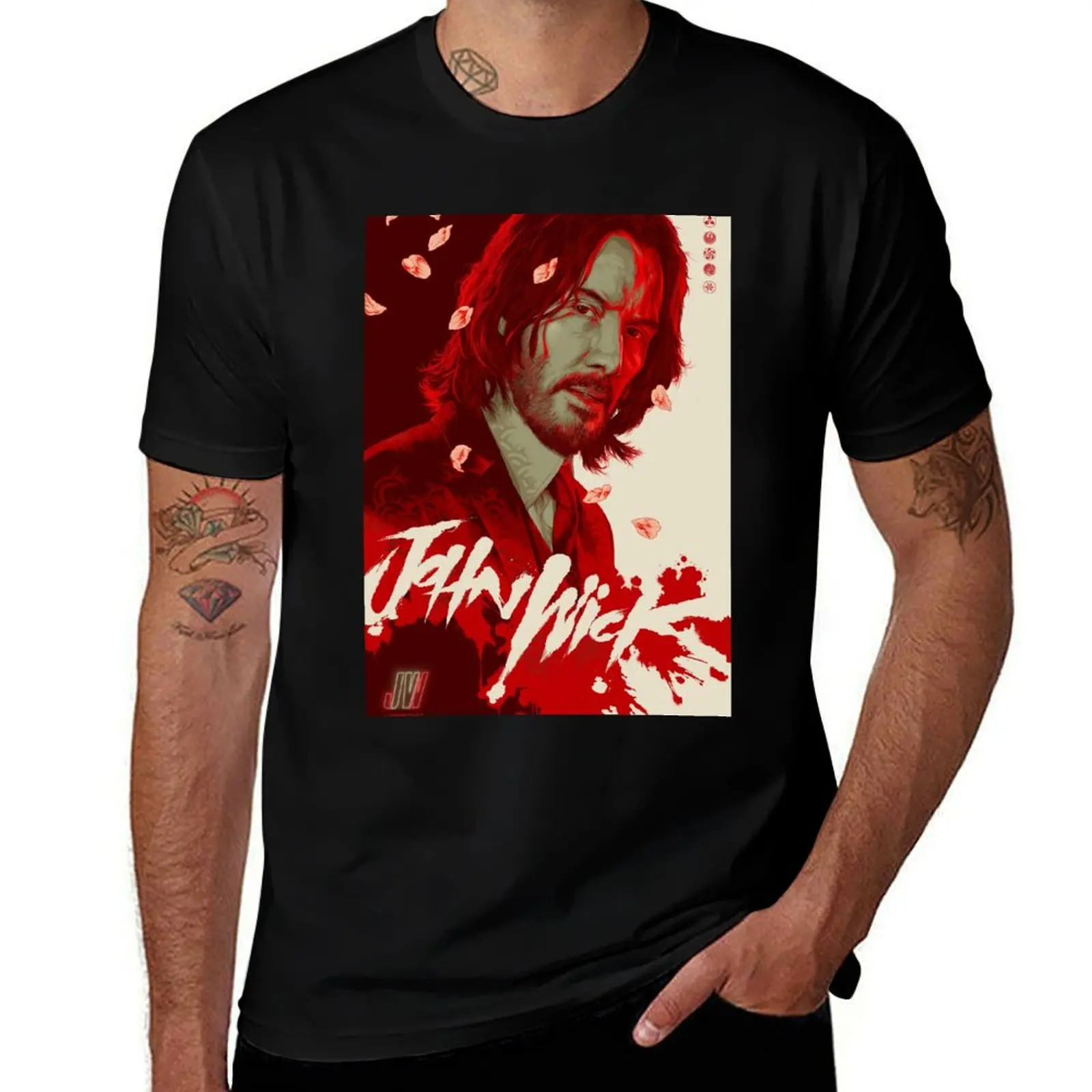 jw4 - John Wick: Chapter 4 - John Wick movie t -shirt T-Shirt g man t shirts for men T-Shirt